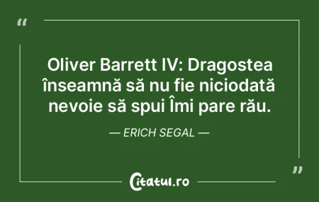 Oliver Barrett IV: Dragostea înseamnă ...