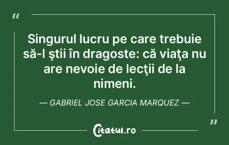 Singurul lucru pe care trebuie să-l şt...