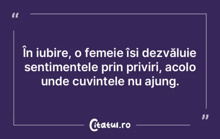 În iubire, o femeie își dezvăluie se...