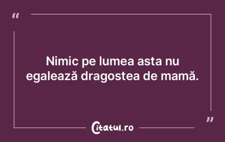 Nimic pe lumea asta nu egalează dragost...