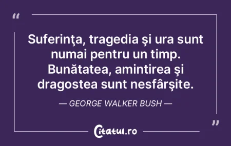Suferinţa, tragedia şi ura sunt numai ...