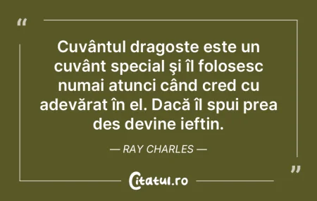 Cuvântul dragoste este un cuvânt speci...