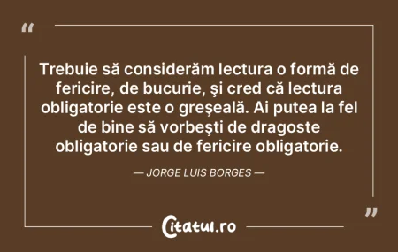 Trebuie să considerăm lectura o formă...
