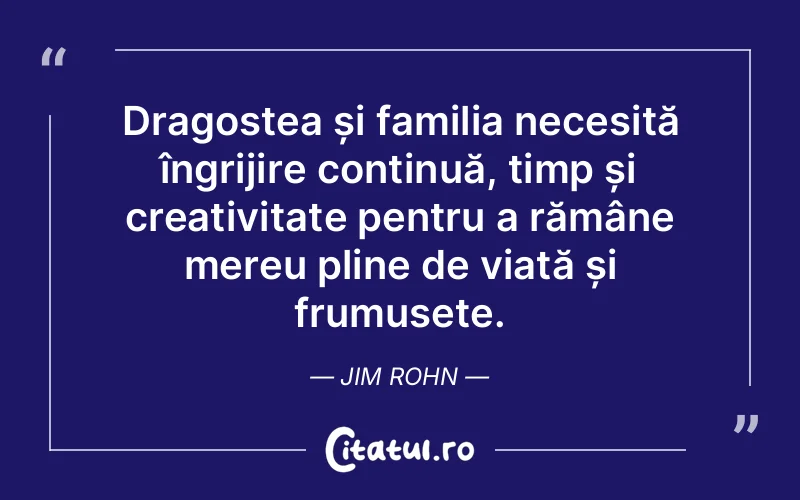 Citat Jim Rohn - citate dragoste