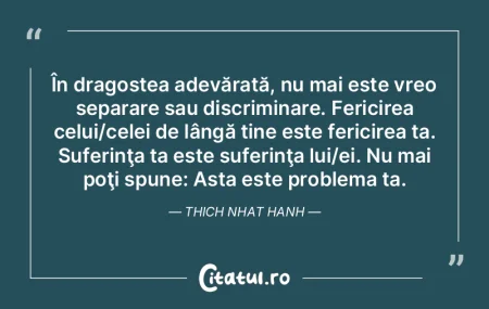 În dragostea adevărată, nu mai este v...