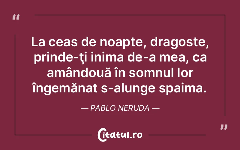 Citat Pablo Neruda - citate dragoste