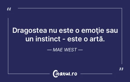 Dragostea nu este o emoţie sau un insti...