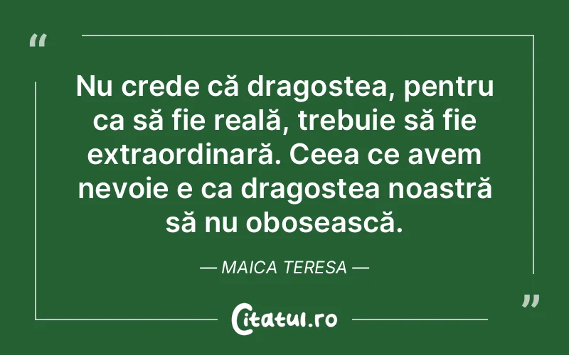 Citat Maica Teresa - citate dragoste