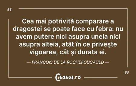 Cea mai potrivită comparare a dragostei... Cea mai potrivită comparare a dragostei...