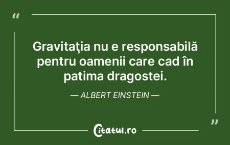 Gravitaţia nu e responsabilă pentru oa...