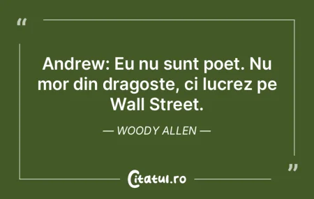 Andrew: Eu nu sunt poet. Nu mor din drag... Andrew: Eu nu sunt poet. Nu mor din drag...
