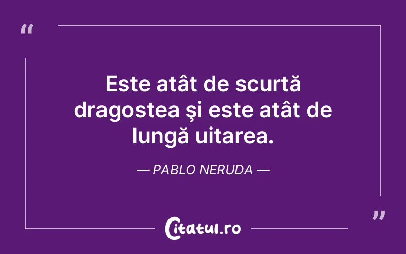 Citat Pablo Neruda - citate dragoste