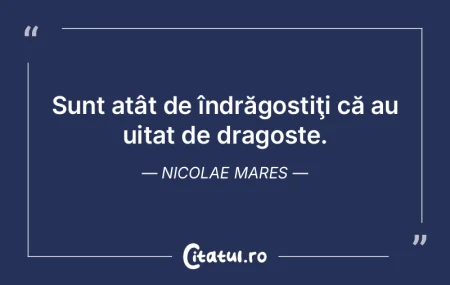 Sunt atât de îndrăgostiţi că au uit...