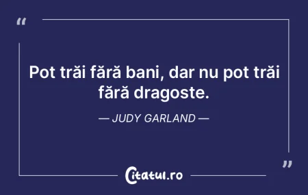 Pot trăi fără bani, dar nu pot trăi ...