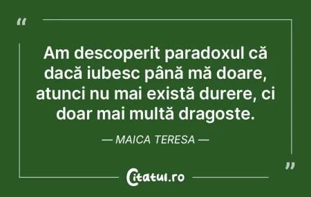 Am descoperit paradoxul că dacă iubesc...