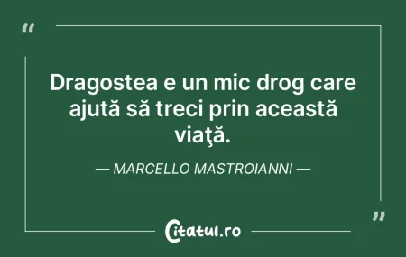 Dragostea e un mic drog care ajută să ... Dragostea e un mic drog care ajută să ...