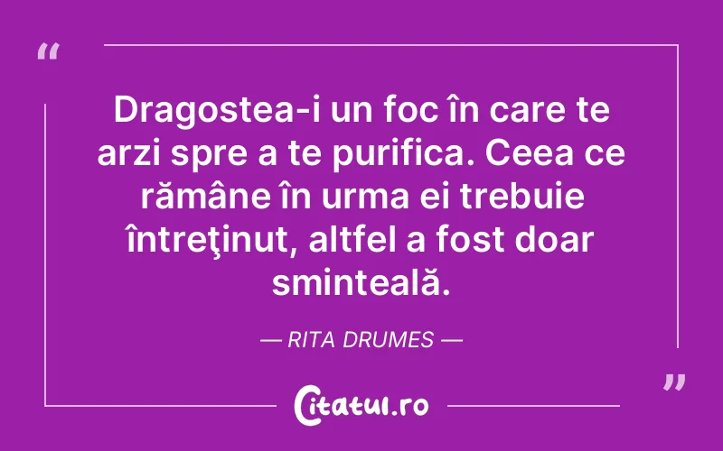 Citat Rita Drumes - citate dragoste