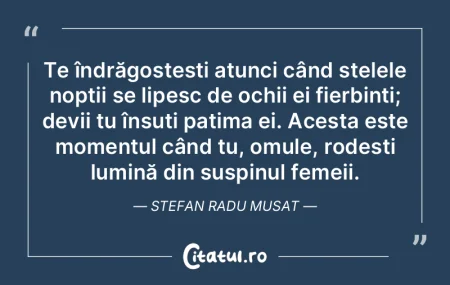 Te îndrăgostești atunci când stelele...
