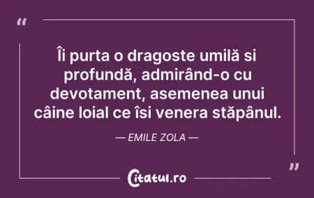 Citeste si: Îi purta o dragoste umilă și profundă, a...