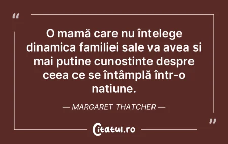 O mamă care nu înțelege dinamica fami...
