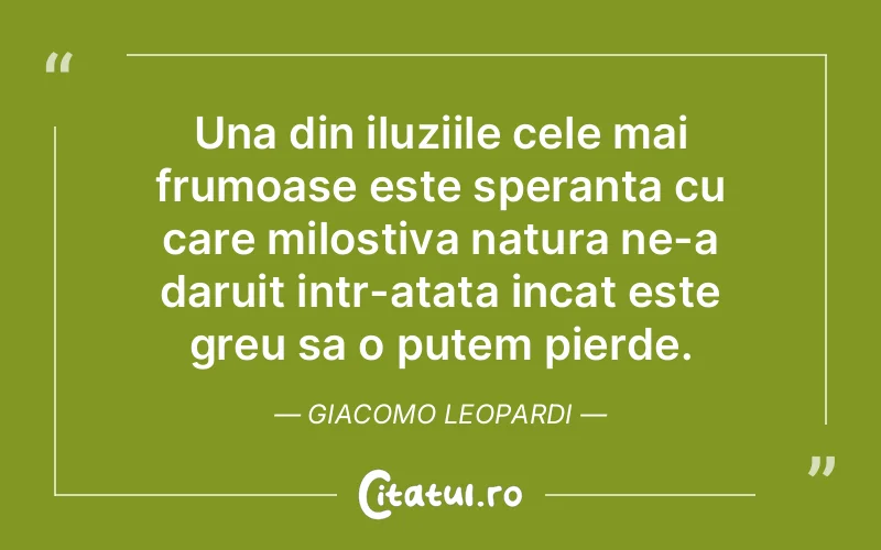 Citat Giacomo Leopardi - citate familie