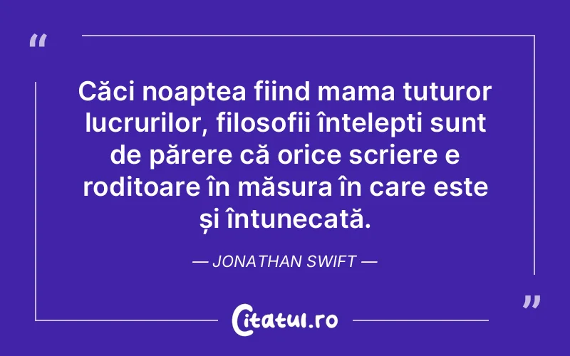 Citat Jonathan Swift - citate familie