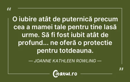 O iubire atât de puternică precum cea ...