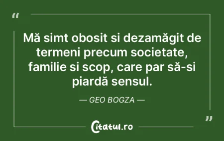 Mă simt obosit și dezamăgit de termen... Mă simt obosit și dezamăgit de termen...