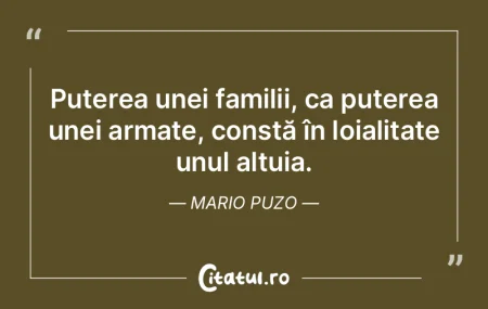 Puterea unei familii, ca puterea unei ar... Puterea unei familii, ca puterea unei ar...