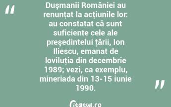 Duşmanii României au renunţat la acţ...