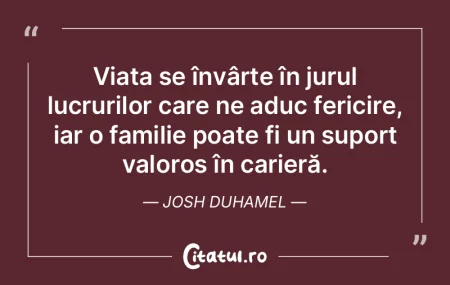 Viața se învârte în jurul lucrurilor...