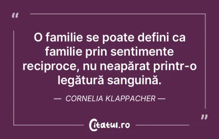 O familie se poate defini ca familie pri...