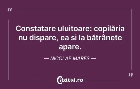 Constatare uluitoare: copilăria nu disp... Constatare uluitoare: copilăria nu disp...