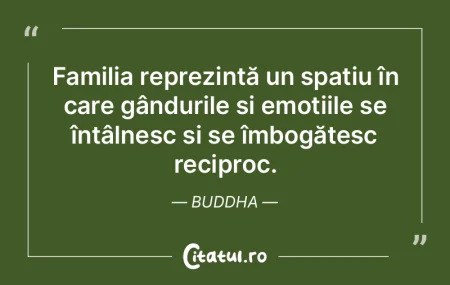 Familia reprezintă un spațiu în care ...