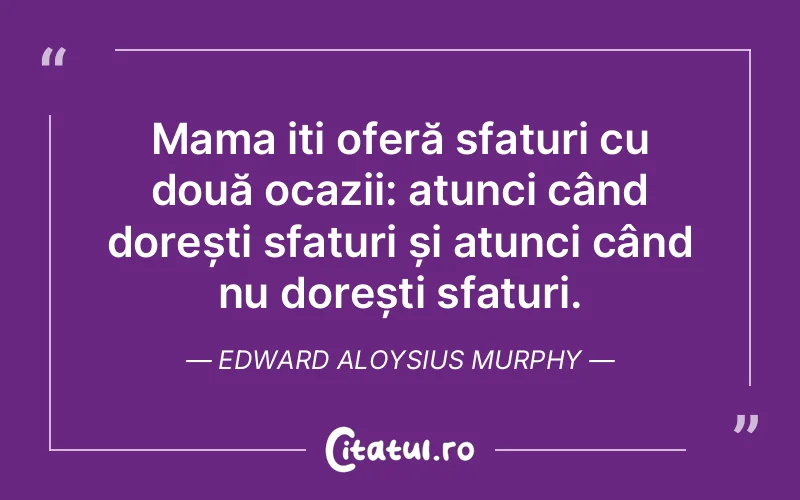 Citat Edward Aloysius Murphy - citate familie