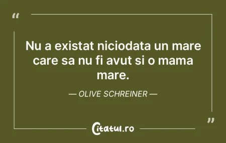 Nu a existat niciodata un mare care sa n...