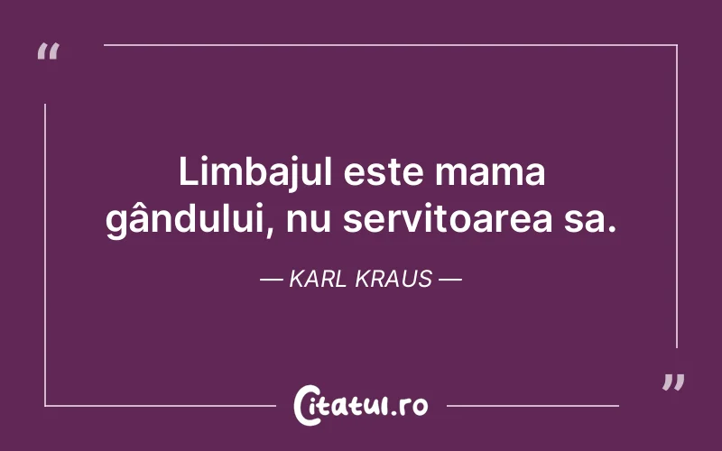 Citat Karl Kraus - citate familie
