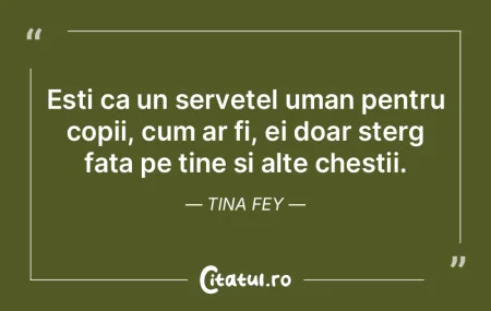 Esti ca un servetel uman pentru copii, c...