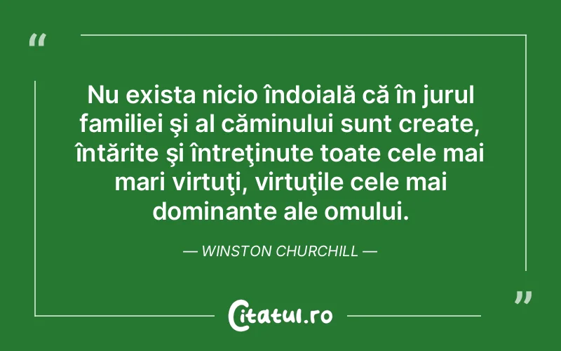 Citat Winston Churchill - citate familie