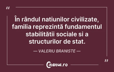 În rândul națiunilor civilizate, fami...