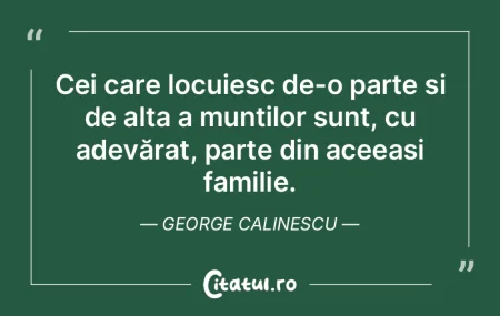 Cei care locuiesc de-o parte și de alta...