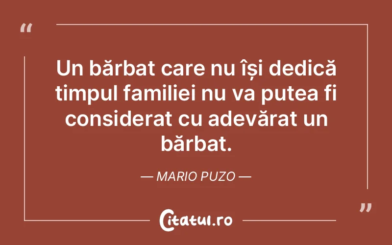 Citat Mario Puzo - citate familie