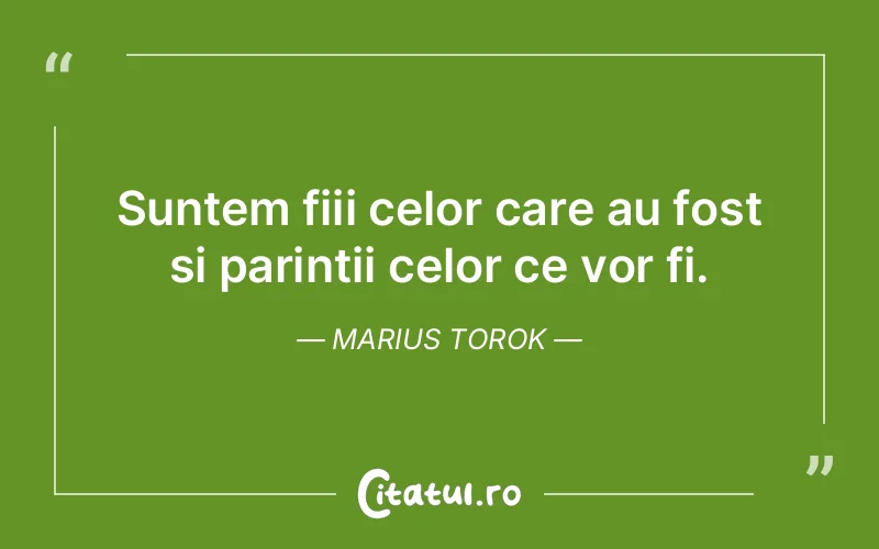 Citat Marius Torok - citate familie