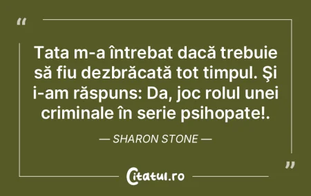 Tata m-a întrebat dacă trebuie să fiu...