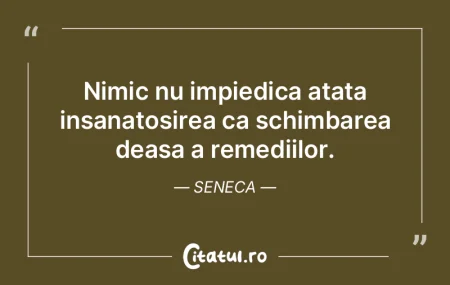 Nimic nu impiedica atata insanatosirea c...