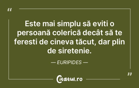 Este mai simplu să eviți o persoană c...