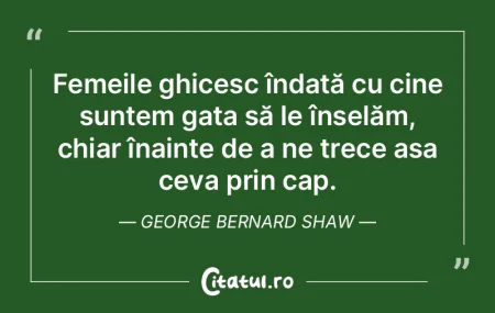 Femeile ghicesc îndată cu cine suntem ...