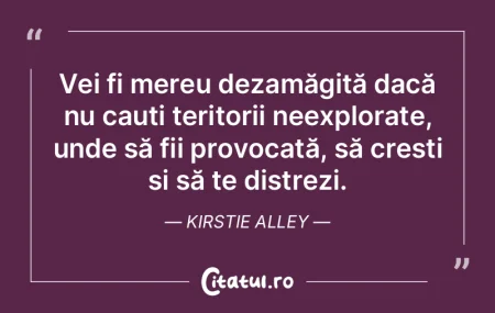 Vei fi mereu dezamăgită dacă nu cauț...