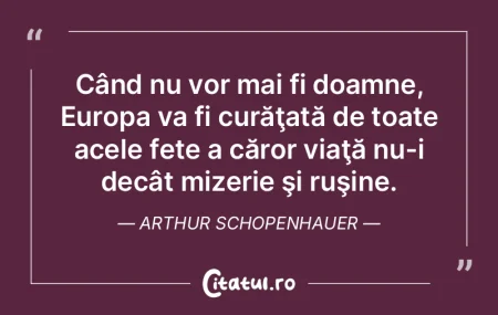 Când nu vor mai fi doamne, Europa va fi... Când nu vor mai fi doamne, Europa va fi...