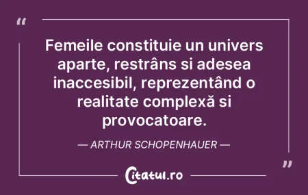 Femeile constituie un univers aparte, re...